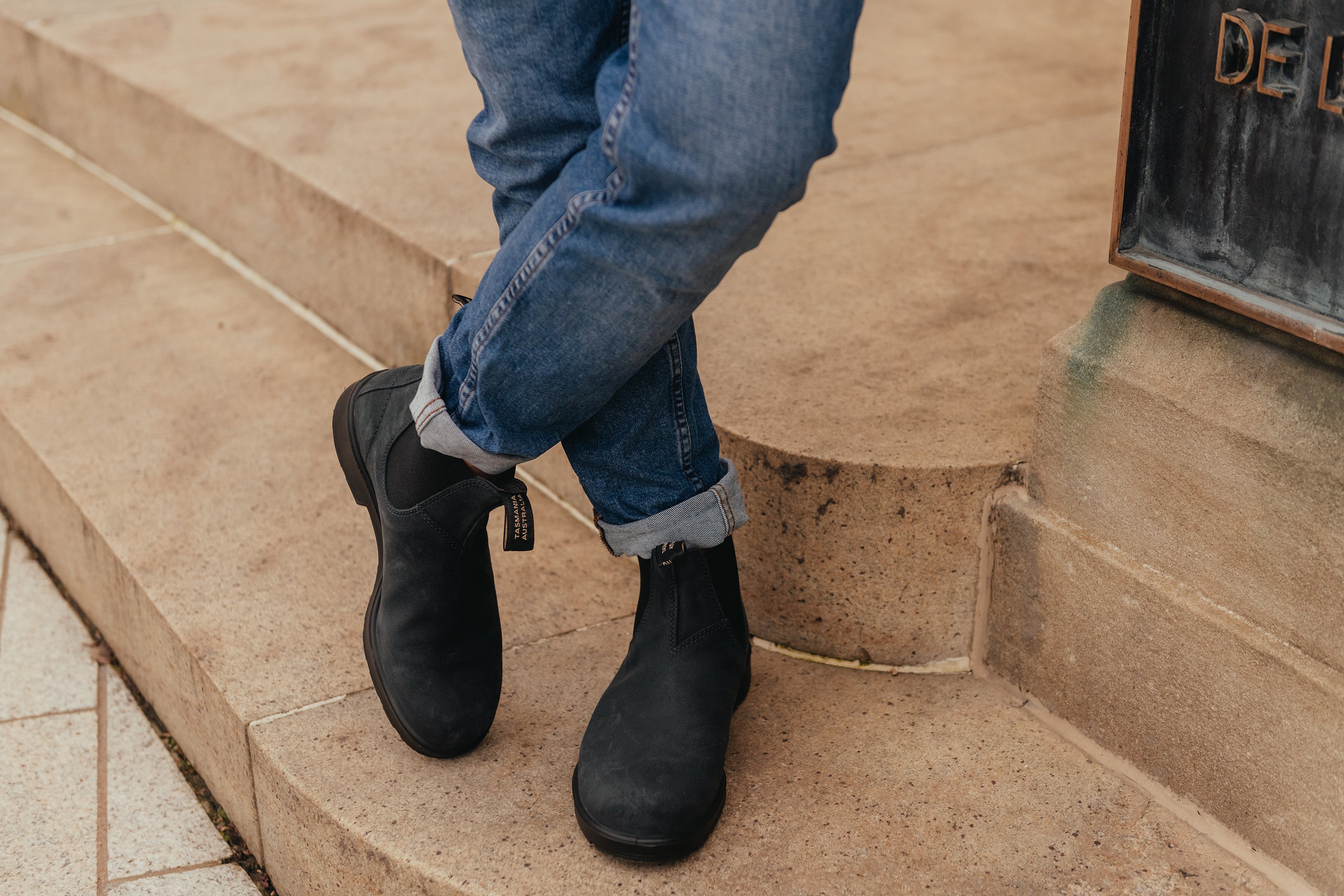 Suede chelsea boots online heren